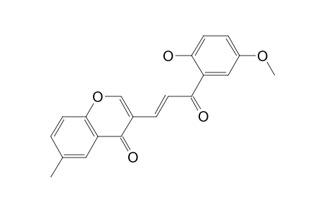 3-[3-(2-Hydroxy-5-methoxyphenyl)-3-oxoprop-1-en-1-yl]-6-methylchromen-4-one