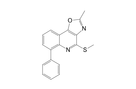 2-Methyl-4-methylsulfanyl-6-phenyloxazolo[4,5-c]quinoline