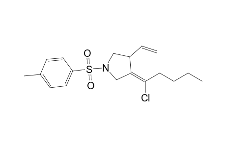 3-(1'-Chloropentylidene)-4-(ethenyl)-N-(p-tolylsulfonyl)pyrrolidine
