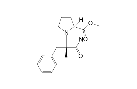 METHYL-(2S,1S)-1-(1-CARBAMOYL-1-METHYL-3-PHENYL-1-ETHYL)-PYRROLIDINE-2-CARBOXYLATE