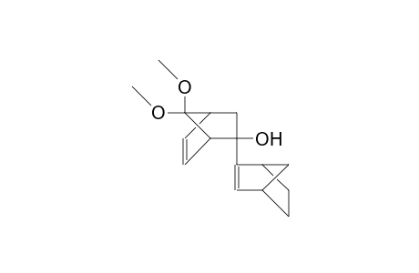 5-exo-Hydroxy-7,7-dimethoxy-5-(endo-bicyclo(2.2.1)hept-2-en-2-yl)-bicyclo(2.2.1)hept-2-ene