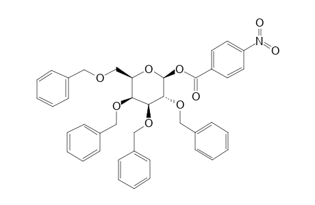 1-o-p-Nitrobenzoyl-2,3,4,6-tetra-o-benzyl-.beta.-D-galactose