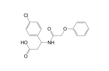 3-(4-Chlorophenyl)-3-(2-phenoxyethanoylamino)propanoic acid