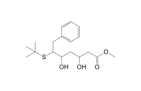 Methyl 6-(t-butylsulfanyl)-3,5-dihydroxy-7-phenylheptanoate