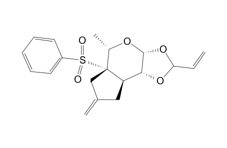 2-Methyl-6-ethenyl-11-methylene-1-phenylsulfonyl-3,5,7-trioxatricyclo[7.3.0.0(4,8)]dodecane