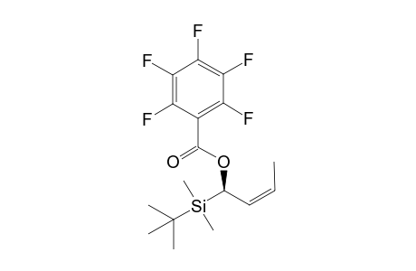 (-)-(1R,2Z)-1-(tert-Butyl-dimethyl-silanyl)-but-2-enyl pentafluorobenzoate