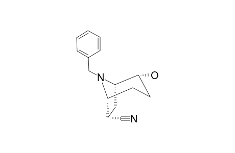 8-BENZYL-2-ENDO-HYDROXY-8-AZABICYCLO-[3.2.1]-OCTANE-6-ENDO-CARBONITRILE