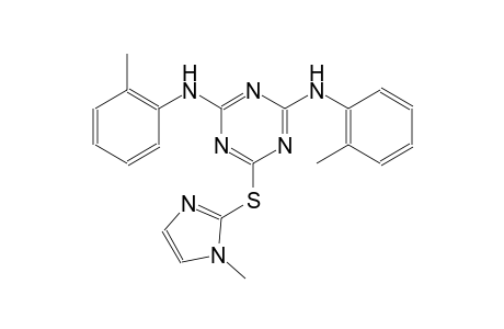 1,3,5-triazine-2,4-diamine, 6-[(1-methyl-1H-imidazol-2-yl)thio]-N~2~,N~4~-bis(2-methylphenyl)-