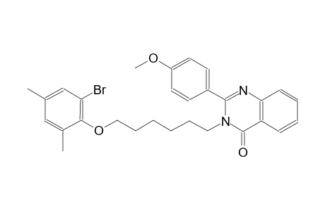 3-[6-(2-bromo-4,6-dimethylphenoxy)hexyl]-2-(4-methoxyphenyl)-4(3H)-quinazolinone