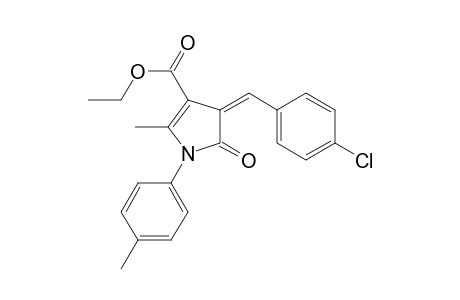(4Z)-4-(4-chlorobenzylidene)-5-keto-2-methyl-1-(p-tolyl)-2-pyrroline-3-carboxylic acid ethyl ester