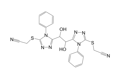 {[5-(2-{5-[(cyanomethyl)sulfanyl]-4-phenyl-4H-1,2,4-triazol-3-yl}-1,2-dihydroxyethyl)-4-phenyl-4H-1,2,4-triazol-3-yl]sulfanyl}acetonitrile