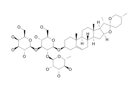 DIOSGENIN-3-O-[O-ALPHA-L-RHAMNOPYRANOSYL-(1->2)-O-[BETA-D-GALACTOPYRANOSYL-(1->3)]-BETA-D-GLUCOPYRANOSIDE]