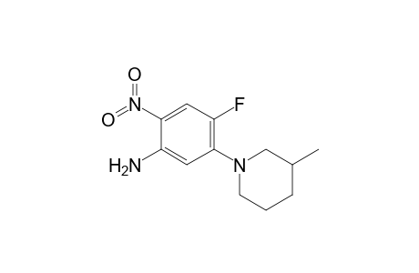 4-Fluoro-5-(3'-methylpiperidin-1'-yl)-2-nitroaniline