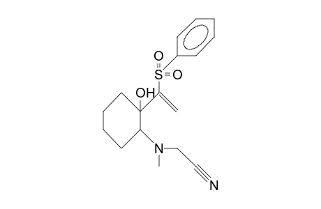 trans-2-(Methal-cyanomethyl-amino)-1-(1-phenylsulfonyl-vinyl)-cyclohexanol