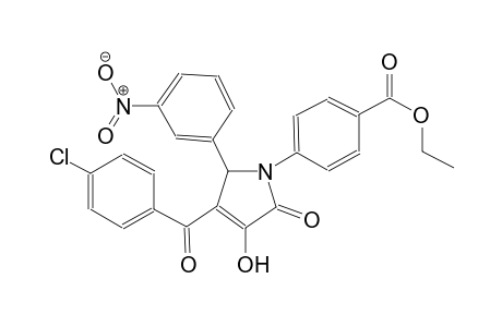 ethyl 4-[3-(4-chlorobenzoyl)-4-hydroxy-2-(3-nitrophenyl)-5-oxo-2,5-dihydro-1H-pyrrol-1-yl]benzoate