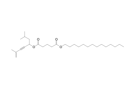 Glutaric acid, 2,7-dimethyloct-5-yn-7-en-4-yl tetradecyl ester