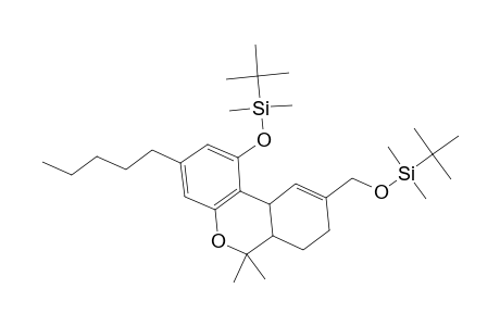 tert-Butyl([9-(([tert-butyl(dimethyl)silyl]oxy)methyl)-6,6-dimethyl-3-pentyl-6a,7,8,10a-tetrahydro-6H-benzo[c]chromen-1-yl]oxy)dimethylsilane