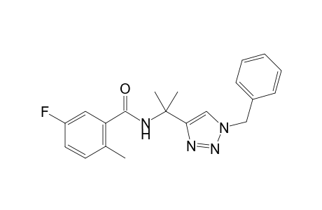 N-[2-(1-Benzyl-1H-1,2,3-triazol-4-yl)propan-2-yl]-5-fluoro-2-methylbenzamide