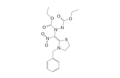 Diethyl N-[(3-benzylthiazolidin-2-ylidene)nitromethyl]bicarbamate