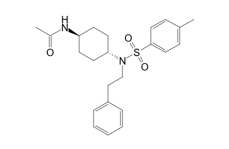 Acetamide, N-[4-[[(4-methylphenyl)sulfonyl](2-phenylethyl)amino]cyclohexyl]-, trans-