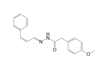 benzeneacetic acid, 4-methoxy-, 2-[(E,2Z)-3-phenyl-2-propenylidene]hydrazide