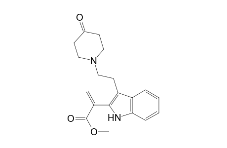 1H-Indole-2-acetic acid, .alpha.-methylene-3-[2-(4-oxo-1-piperidinyl)ethyl]-, methyl ester