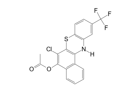 6-CHLORO-10-(TRIFLUOROMETHYL)-12H-BENZO[a]PHENOTHIAZIN-5-OL, ACETATE (ESTER)