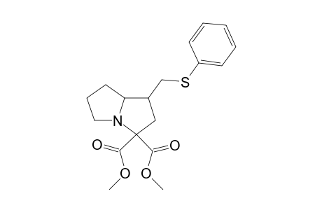 Dimethyl 1-(phenylthiomethyl)tetrahydro-1H-pyrrolizine-3,3(2H)-dicarboxylate