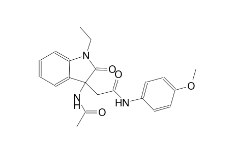 1H-indole-3-acetamide, 3-(acetylamino)-1-ethyl-2,3-dihydro-N-(4-methoxyphenyl)-2-oxo-