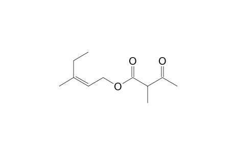 Butanoic acid, 2-methyl-3-oxo-, 3-methyl-2-pentenyl ester, (Z)-
