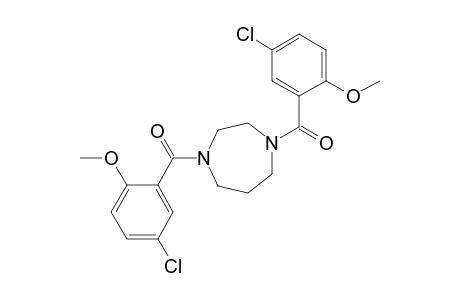 (5-chloranyl-2-methoxy-phenyl)-[4-(5-chloranyl-2-methoxy-phenyl)carbonyl-1,4-diazepan-1-yl]methanone