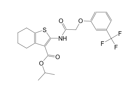 benzo[b]thiophene-3-carboxylic acid, 4,5,6,7-tetrahydro-2-[[[3-(trifluoromethyl)phenoxy]acetyl]amino]-, 1-methylethyl ester