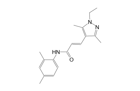 (2E)-N-(2,4-dimethylphenyl)-3-(1-ethyl-3,5-dimethyl-1H-pyrazol-4-yl)-2-propenamide