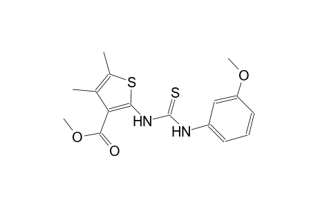 methyl 2-{[(3-methoxyanilino)carbothioyl]amino}-4,5-dimethyl-3-thiophenecarboxylate