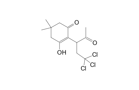 2-(1-acetyl-3,3,3-trichloropropyl)-3-hydroxy-5,5-dimethyl-2-cyclohexen-1-one