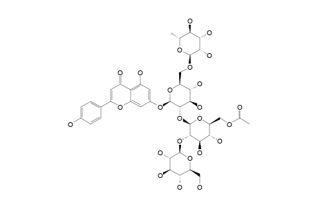 APIGENIN-7-O-BETA-D-GLUCOPYRANOSYL-(1->2)-BETA-D-GLUCOPYRANOSYL-(1->2)-[ALPHA-L-RHAMNOPYRANOSYL-(1->6)]--BETA-D-GLUCOPYRANOSIDE