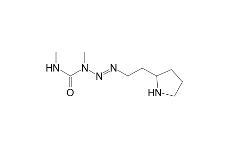 1-[2-Pyrrolidinylethyl]-3-methyl-3-(N-methylcarbamoyl)triazene