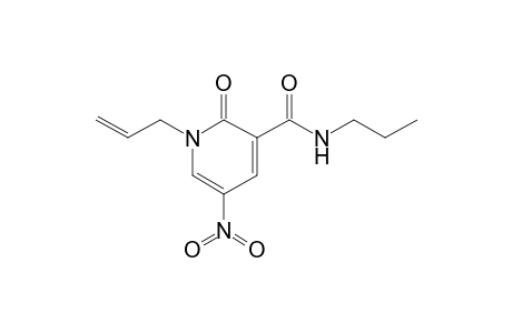 3-[N-Propylcarbamoyl]-1-(2'-propen-1'-yl)-5-nitropyridin-2(1H)-one