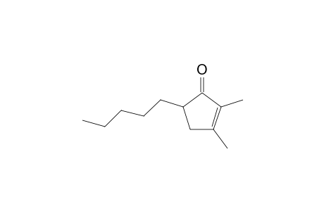 2-Cyclopenten-1-one, 2,3-dimethyl-5-pentyl-