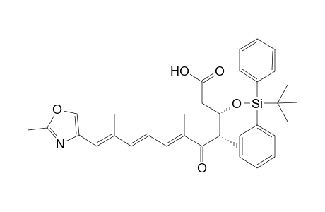 (6E,8E,10E)-3-((tert-Butyldiphenylsilyl)oxy)-4,6,10-trimethyl-11-(2'-methyloxazol-4'-yl)-5-oxo-6,8,10-undecatrienic acid