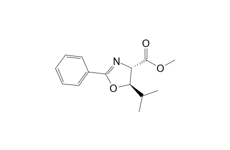 (4S,5R)-2-phenyl-5-propan-2-yl-4,5-dihydrooxazole-4-carboxylic acid methyl ester