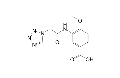 4-methoxy-3-[(1H-tetraazol-1-ylacetyl)amino]benzoic acid