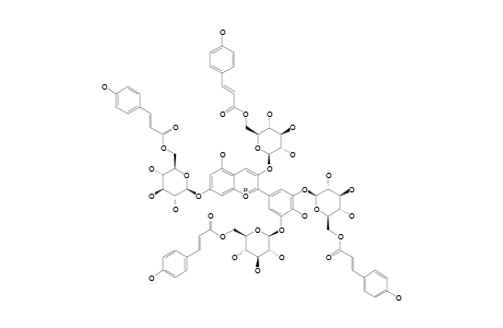 DELPHINIDIN-3,7,3',5'-TETRA-O-(6-O-PARA-COUMAROYL-BETA-GLUCOPYRANOSIDE)