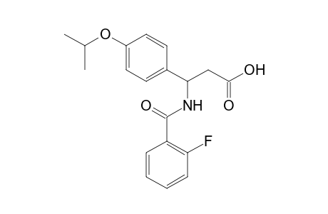 3-[(2-fluorobenzoyl)amino]-3-(4-isopropoxyphenyl)propanoic acid