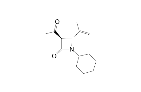 (3R,4R)-3-Acetyl-1-cyclohexyl-4-isopropenyl-azetidin-2-one