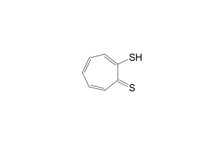 2,4,6-Cycloheptatriene-1-thione, 2-mercapto-
