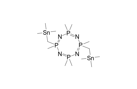 [2,4,4,6,8,8-hexamethyl-6-(trimethylstannylmethyl)-1,3,5,7-tetraza-2$l^{5},4$l^{5},6$l^{5},8$l^{5}-tetraphosphacycloocta-1,3,5,7-tetraen-2-yl]methyl-trimethylstannane