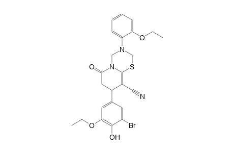2H,6H-pyrido[2,1-b][1,3,5]thiadiazine-9-carbonitrile, 8-(3-bromo-5-ethoxy-4-hydroxyphenyl)-3-(2-ethoxyphenyl)-3,4,7,8-tetrahydro-6-oxo-