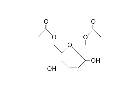 2,7-Bis(acetoxymethyl)-3,6-dihydroxy-2,3,6,7-tetrahydro-oxepin