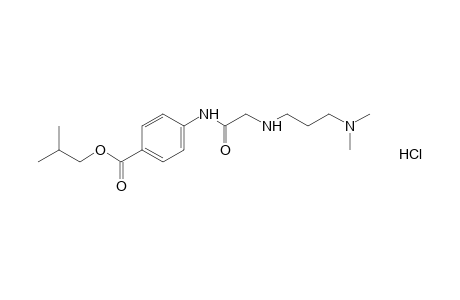 p-(([3-(dimethylamino)propyl]amino}acetamido}benzoic acid, isobutyl ester, hydrochloride